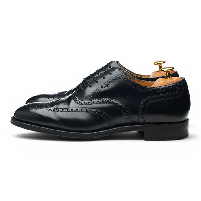 '758' Black Leather Oxford Brogues UK 8.5 F