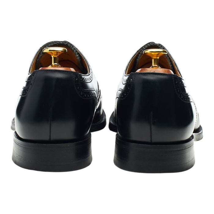 '758' Black Leather Oxford Brogues UK 8.5 F