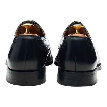 '758' Black Leather Oxford Brogues UK 8.5 F