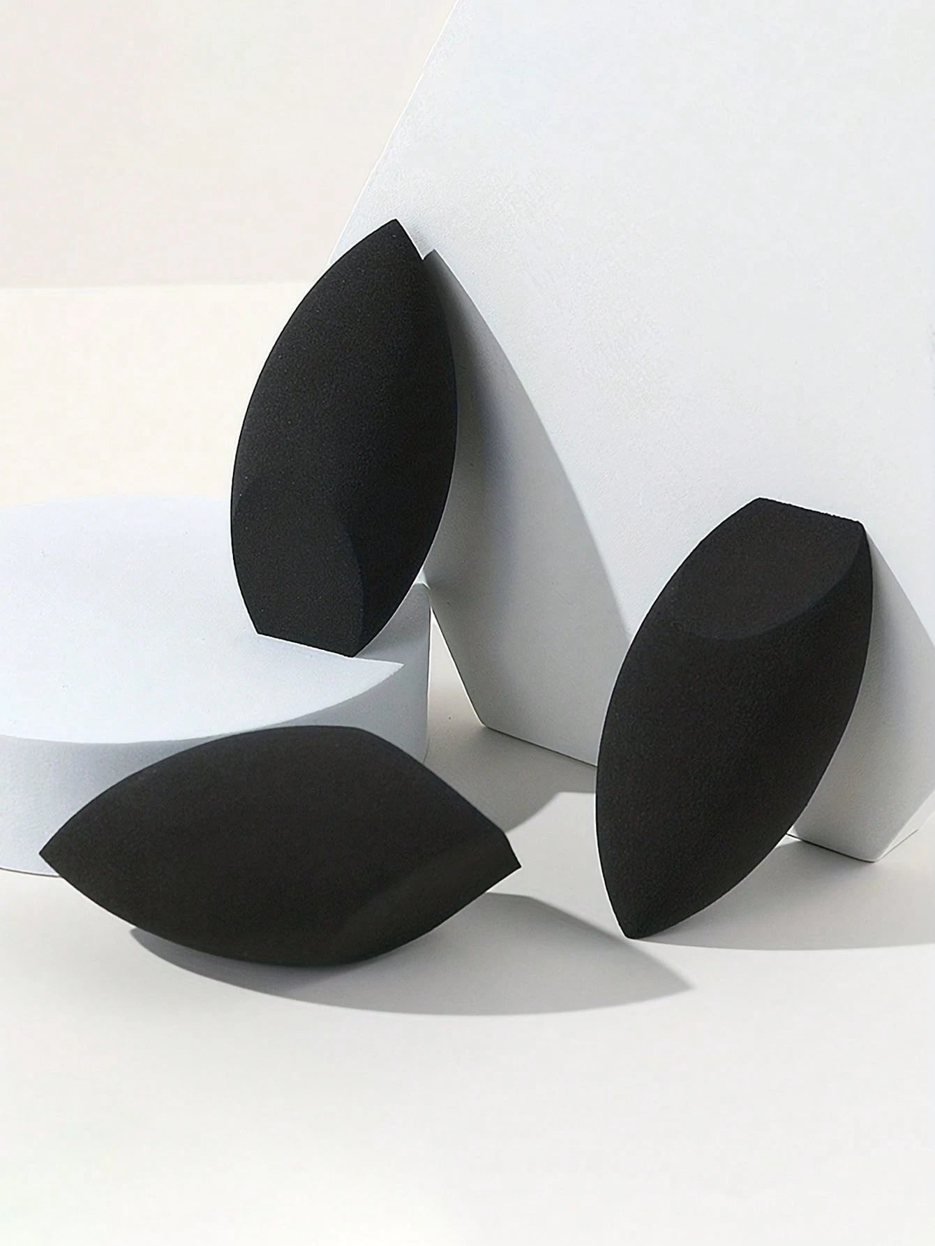 8/6/3/1-Piece Black Egg-Shaped Makeup Sponge For Foundation Contouring And Highlighting, Latex-Free Beauty Tool