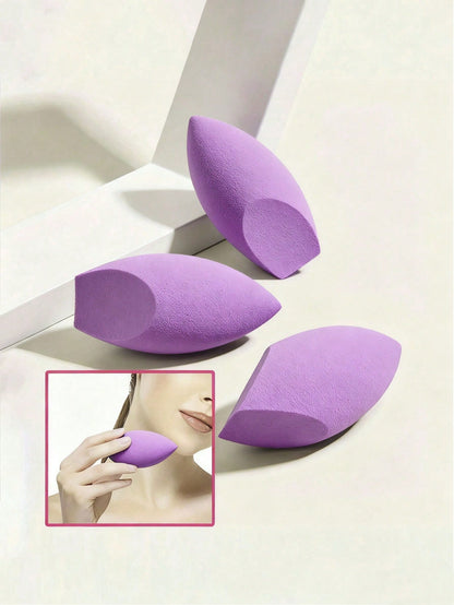 8/6/3/1-Piece Black Egg-Shaped Makeup Sponge For Foundation Contouring And Highlighting, Latex-Free Beauty Tool