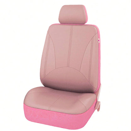9pcs PU Leather Universal Car Seat Cover 5 Seats Waterproof Cushion,Car Seat Cover Full Set,Car Stuff For Woman,Pink Car Stuff, SN1702