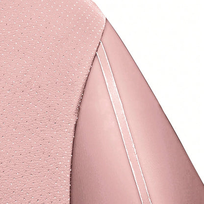 9pcs PU Leather Universal Car Seat Cover 5 Seats Waterproof Cushion,Car Seat Cover Full Set,Car Stuff For Woman,Pink Car Stuff, SN1702
