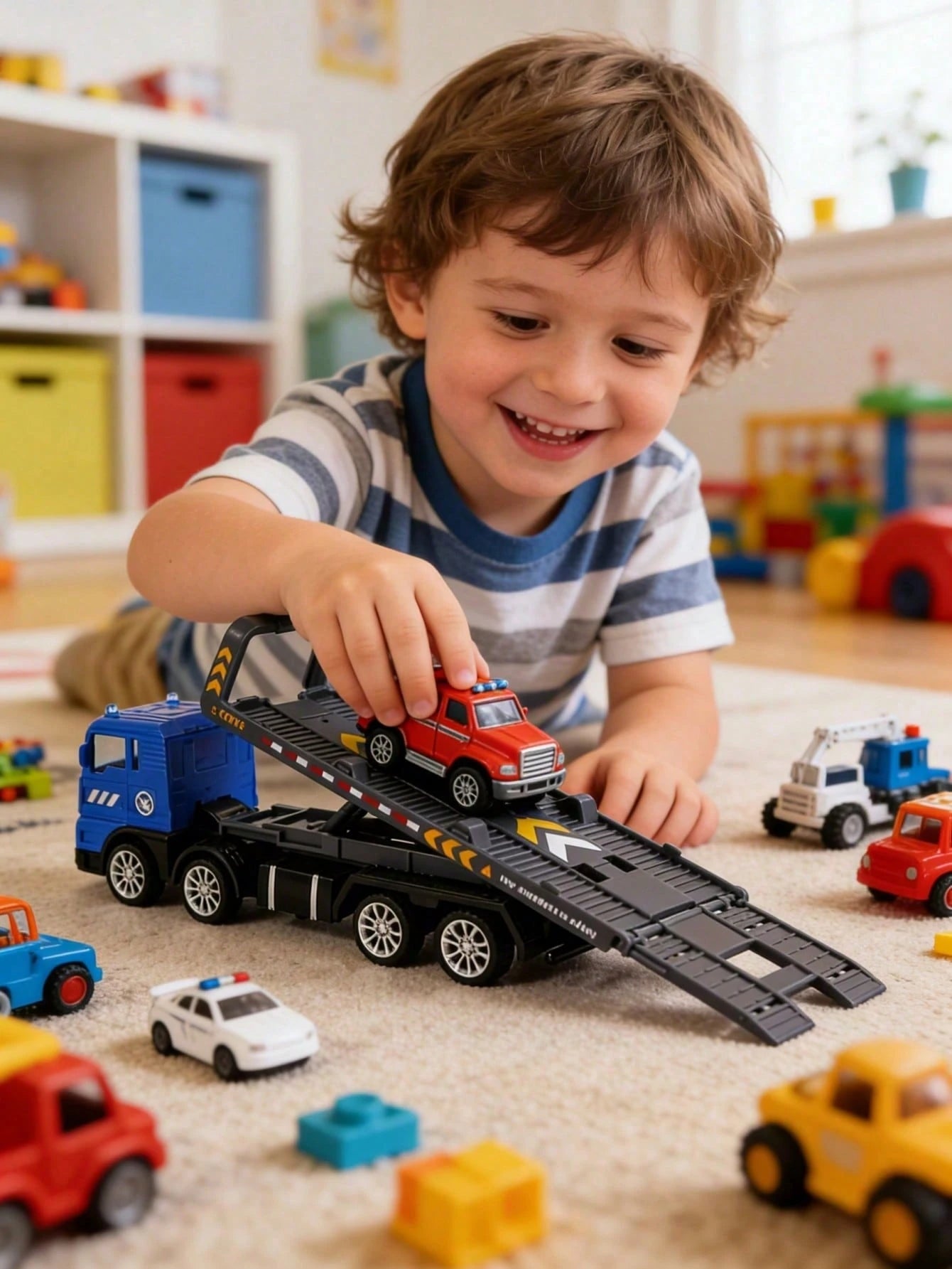 A Set Of Alloy Engineering Vehicle Model Toys-Excavators, Tractors, Engineering Toys, Boy Birthday Gifts, Children's Car Toys, Toddler Toys, Beach Toys, Airplane Toys, Dinosaur Toys, Swimming Pool Toy
