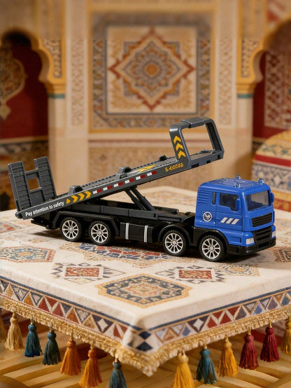 A Set Of Alloy Engineering Vehicle Model Toys-Excavators, Tractors, Engineering Toys, Boy Birthday Gifts, Children's Car Toys, Toddler Toys, Beach Toys, Airplane Toys, Dinosaur Toys, Swimming Pool Toy
