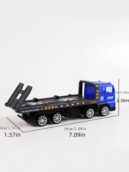 A Set Of Alloy Engineering Vehicle Model Toys-Excavators, Tractors, Engineering Toys, Boy Birthday Gifts, Children's Car Toys, Toddler Toys, Beach Toys, Airplane Toys, Dinosaur Toys, Swimming Pool Toy