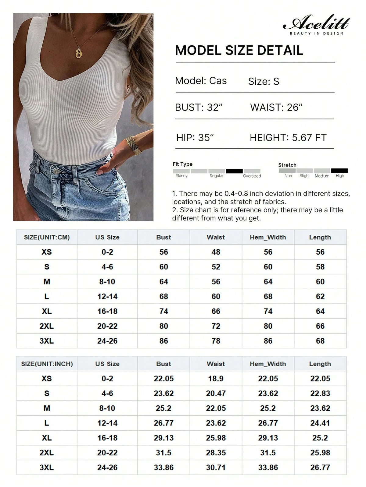 Acelitt Women's Solid Color Casual Vacation Sleeveless V-Neck Knitted Knit Tank Top, Fashion Backless, Summer White