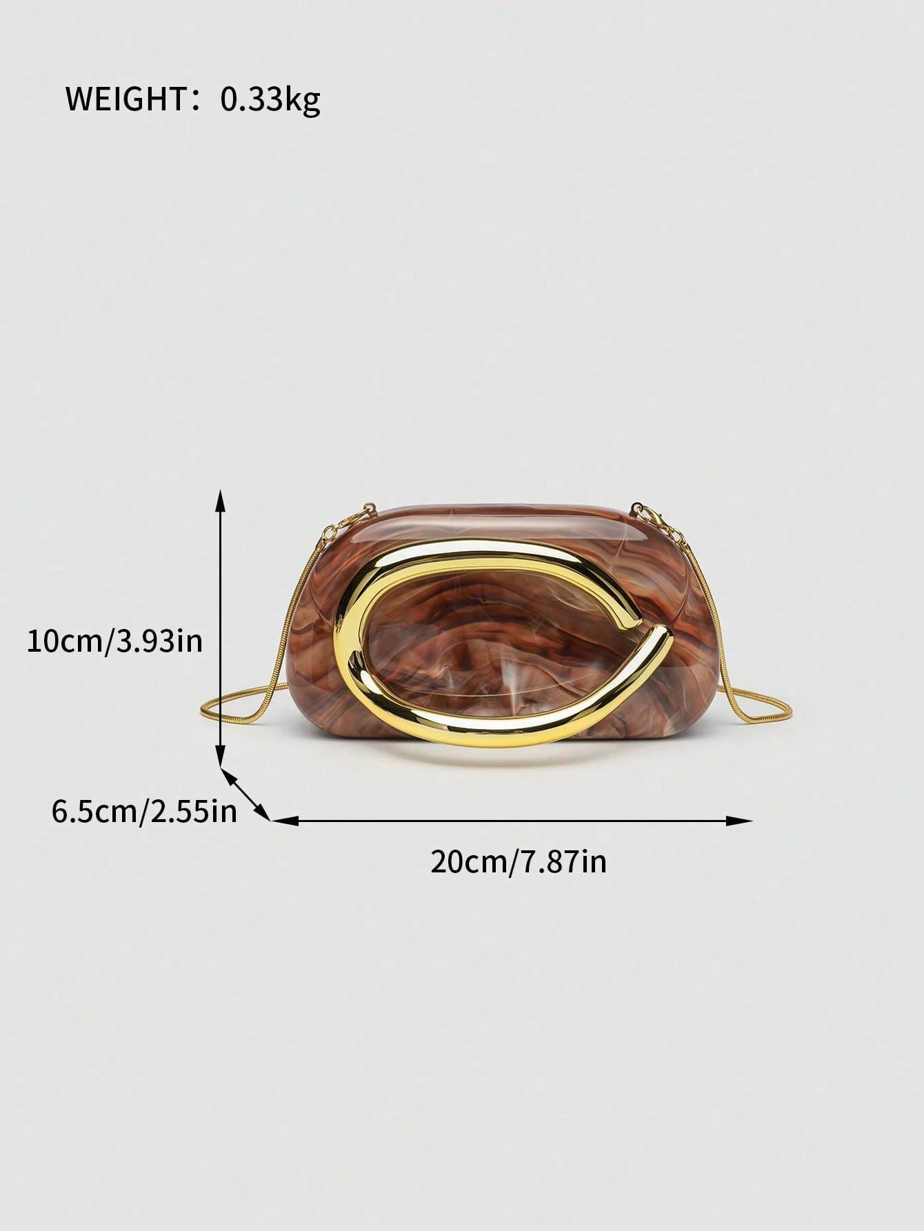 Acrylic Clutch Purse & Metallic Evening Handbag For Women- Unique Metal Handle Purse, Vintage Box Clutch, And Glamorous Crossbody Shoulder Bag