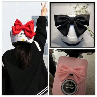 AD 1pc Multi-Color Double-Layer Bow Quick Release Base Helmet Decoration, Suitable For Motorcycle, Bike, Electric Vehicle, Car Helmet And Body Decoration