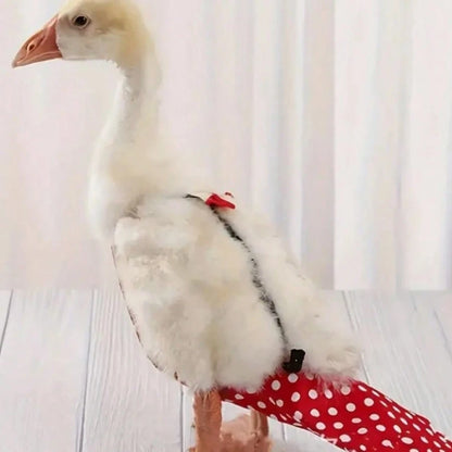 Adjustable Bowknot Duck Design Pet Diaper, Non-Waterproof, Hand Washable