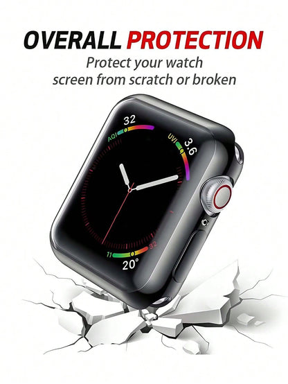 Adjustable Stainless Steel Metal Band + TPU Protective Case, Compatible With Apple Watch Ultra 3 2 1 Series 10/9/8/7/6/5/4/3/2/1, 38mm 40mm 41mm 42mm 44mm 45mm 46mm 49mm, Suitable For Men And Women