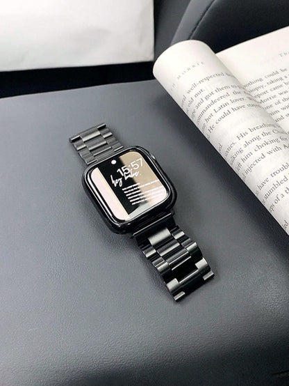 Adjustable Stainless Steel Metal Band + TPU Protective Case, Compatible With Apple Watch Ultra 3 2 1 Series 10/9/8/7/6/5/4/3/2/1, 38mm 40mm 41mm 42mm 44mm 45mm 46mm 49mm, Suitable For Men And Women