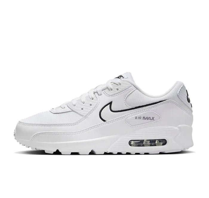 Nike Air Max 90 White Black Outlined Swoosh