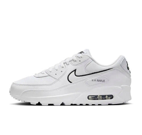 Nike Air Max 90 White Black Outlined Swoosh