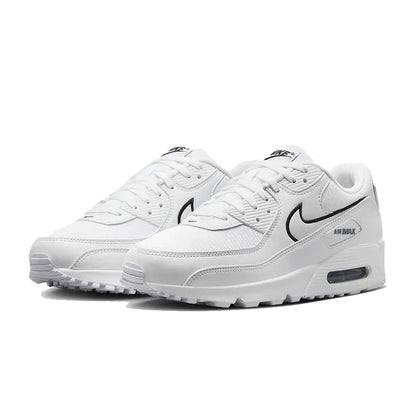 Nike Air Max 90 White Black Outlined Swoosh