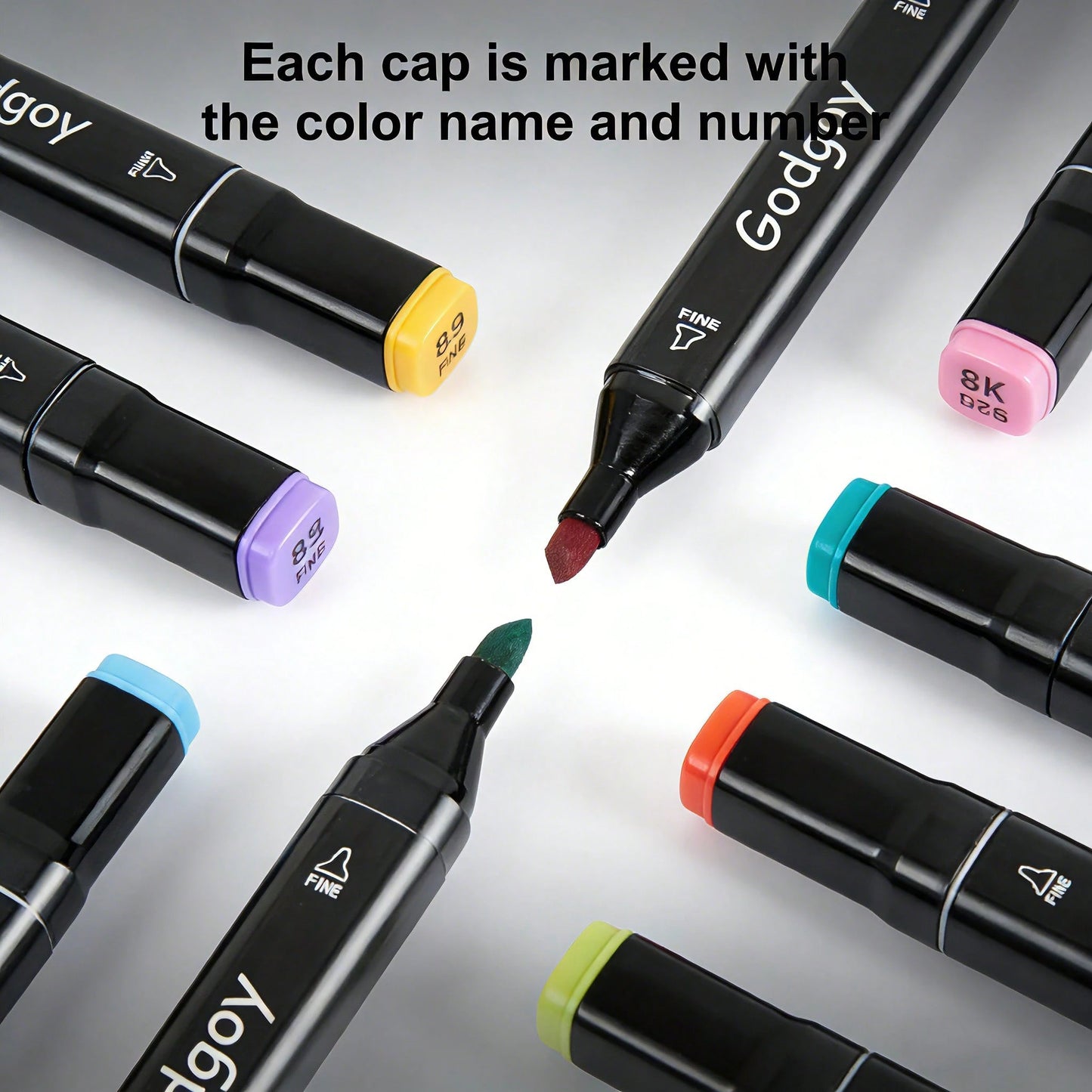 Alcohol Marker Set With Stand- Includes Dual Tip Blender Markers, Permanent Sketch Markers For All Your Art Needs- Top Halloween And Christmas Gift For Kids(80/120/168)