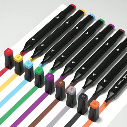 Alcohol Marker Set With Stand- Includes Dual Tip Blender Markers, Permanent Sketch Markers For All Your Art Needs- Top Halloween And Christmas Gift For Kids(80/120/168)