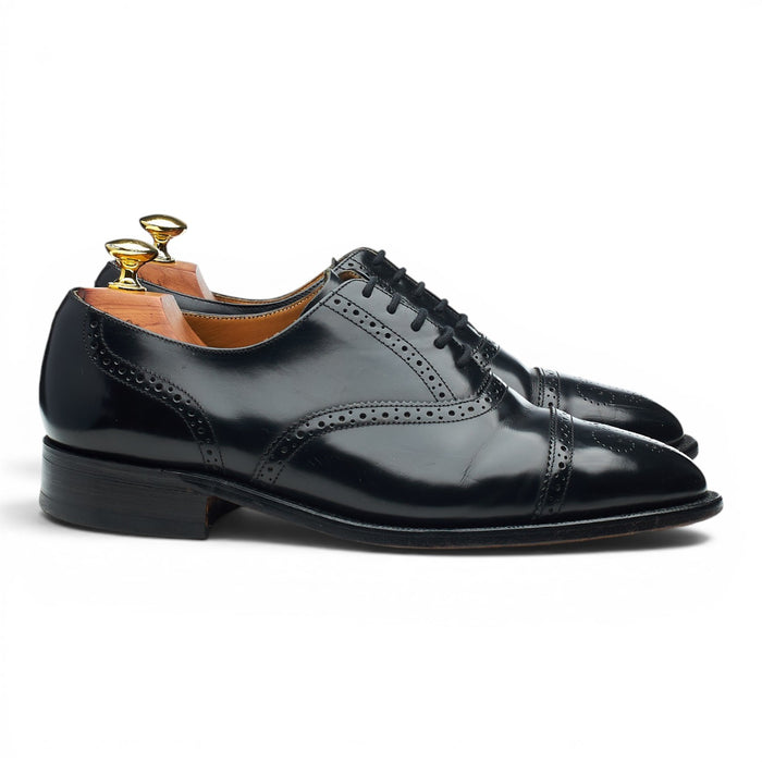 'Alfred' Black Leather Oxford Brogue UK 7.5 G