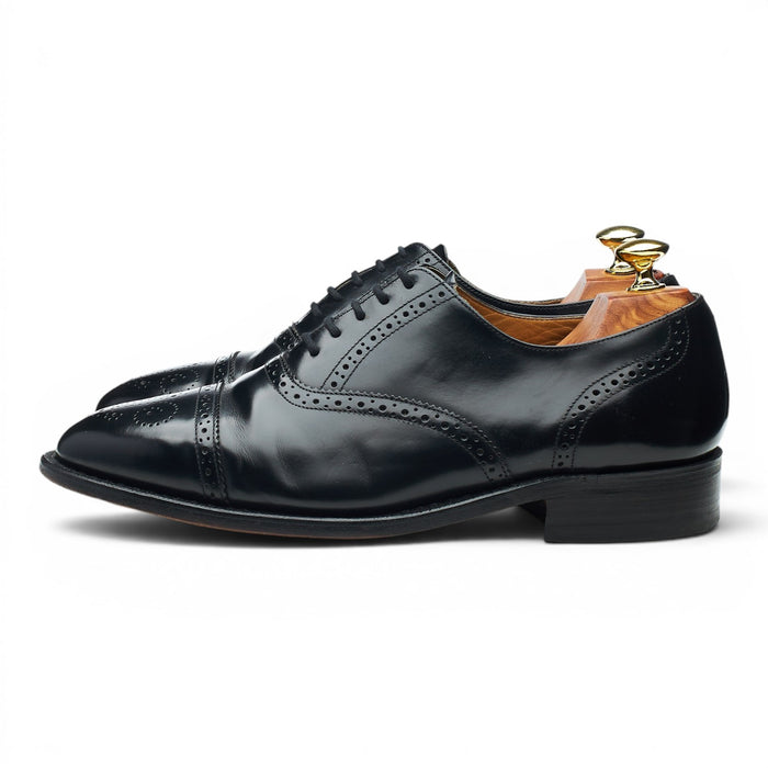 'Alfred' Black Leather Oxford Brogue UK 7.5 G