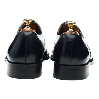 'Alfred' Black Leather Oxford Brogue UK 7.5 G