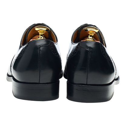 'Alfred' Black Leather Oxford Brogues UK 7.5 G
