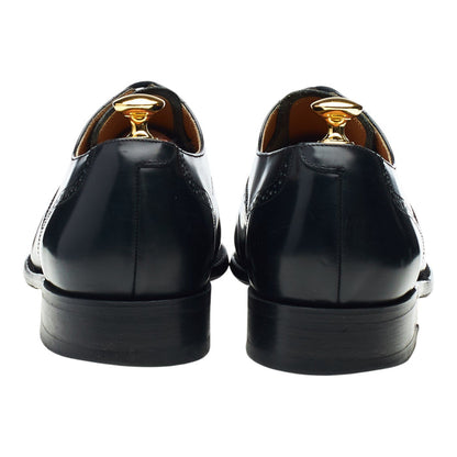 'Alfred' Black Leather Oxford Brogues UK 9 G