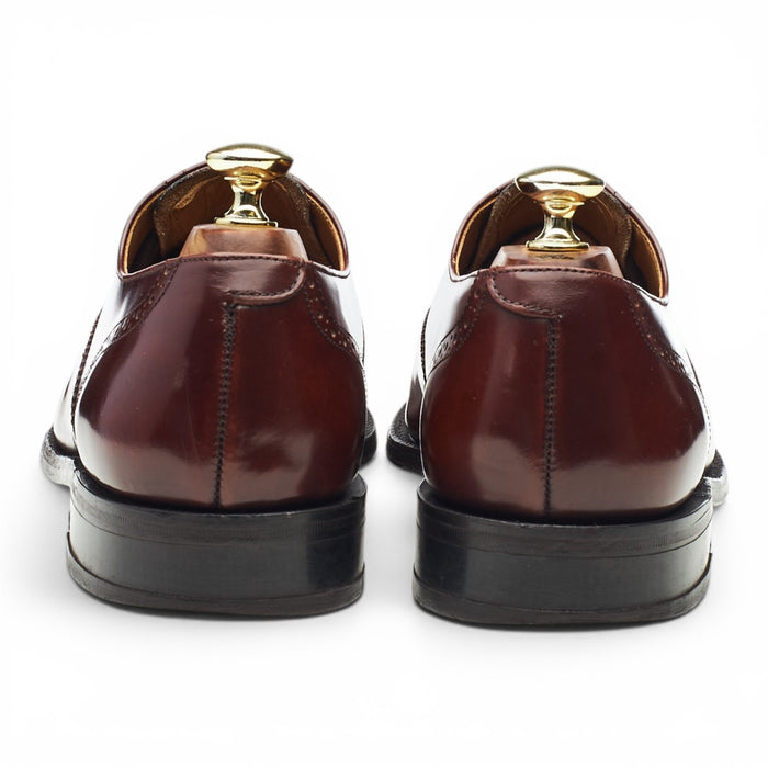 'Alfred' Brown Leather Oxford Borgues UK 7.5 G