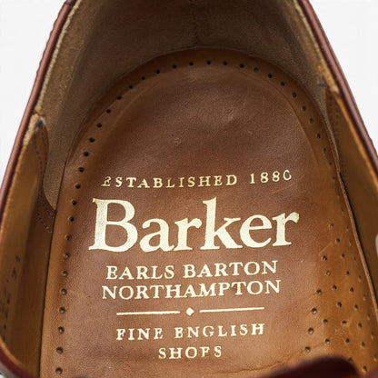 'Alfred' Brown Leather Oxford Borgues UK 7.5 G