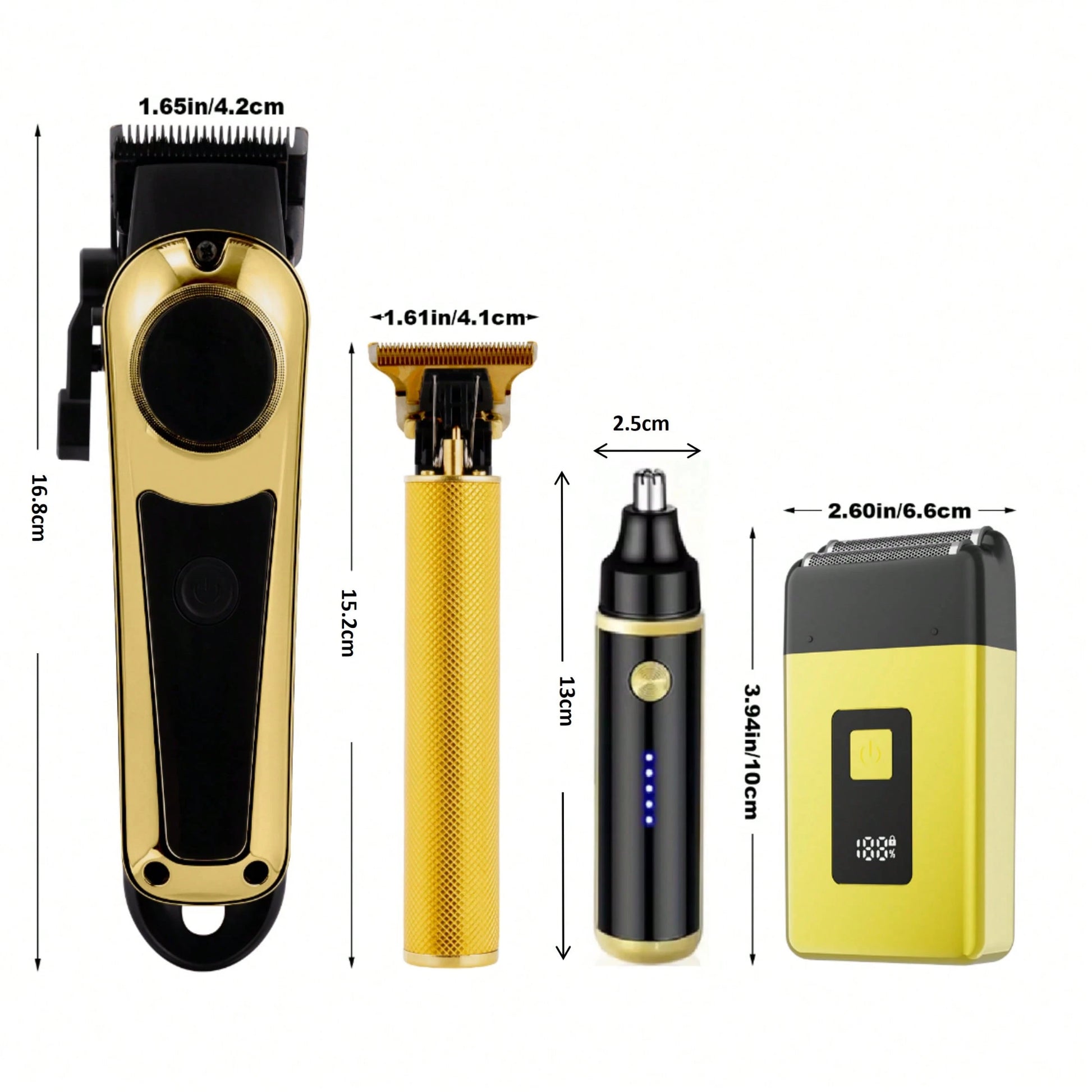 All-In-One Grooming Kit, Men's Cordless Hair Clipper Set- USB Rechargeable Electric Hair Trimmer, Dual Use For Home And Car, Halloween, Christmas Gift, Birthday Present, Suitable For Men, Husbands Or