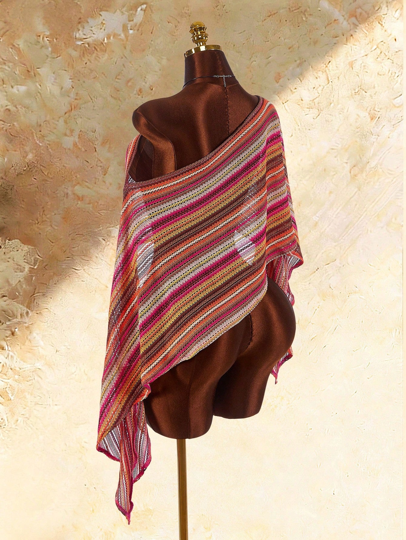 Amplova Women's One-Piece Cover-Up, Asymmetric Shoulder, Sexy Boho Avant-Garde, Suitable For Holiday Wear Swimwear Beach Swim Pink Summer