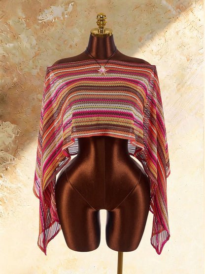 Amplova Women's One-Piece Cover-Up, Asymmetric Shoulder, Sexy Boho Avant-Garde, Suitable For Holiday Wear Swimwear Beach Swim Pink Summer