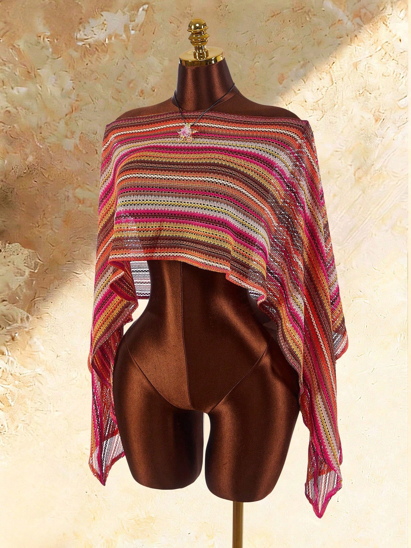 Amplova Women's One-Piece Cover-Up, Asymmetric Shoulder, Sexy Boho Avant-Garde, Suitable For Holiday Wear Swimwear Beach Swim Pink Summer