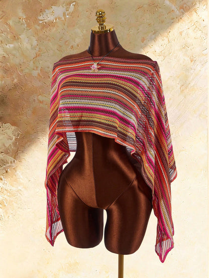 Amplova Women's One-Piece Cover-Up, Asymmetric Shoulder, Sexy Boho Avant-Garde, Suitable For Holiday Wear Swimwear Beach Swim Pink Summer
