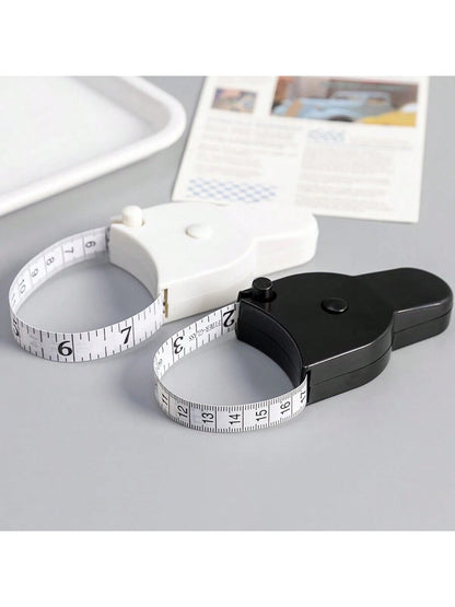 An Automatic Recovery Portable Self-Measuring Tape Measure, Professional Telescopic Waist Measuring Tape, Fitness Home Soft Leather Tape Measure, Metric British Double-Sided Double-Use, Mini Three-Cir