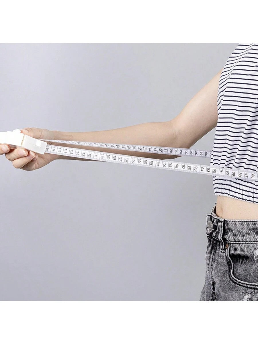 An Automatic Recovery Portable Self-Measuring Tape Measure, Professional Telescopic Waist Measuring Tape, Fitness Home Soft Leather Tape Measure, Metric British Double-Sided Double-Use, Mini Three-Cir