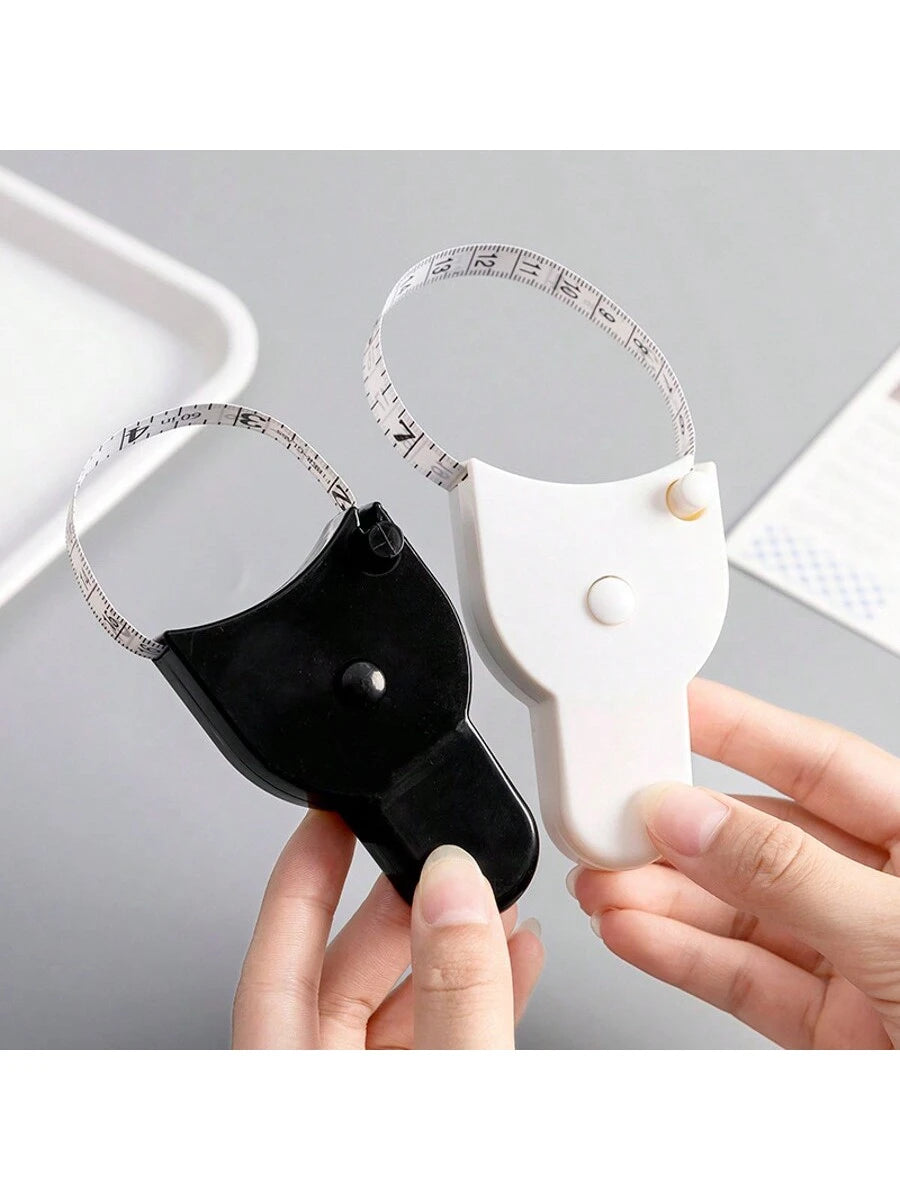 An Automatic Recovery Portable Self-Measuring Tape Measure, Professional Telescopic Waist Measuring Tape, Fitness Home Soft Leather Tape Measure, Metric British Double-Sided Double-Use, Mini Three-Cir
