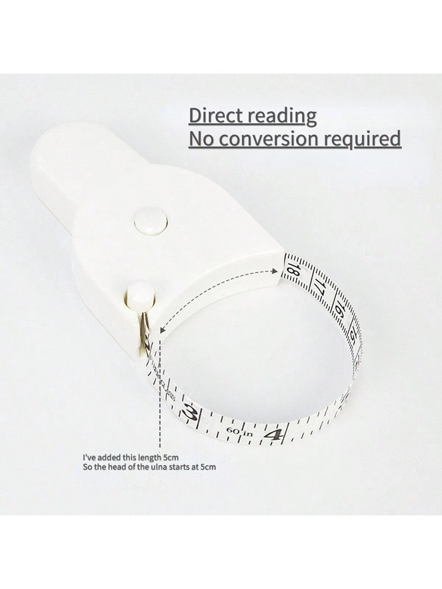 An Automatic Recovery Portable Self-Measuring Tape Measure, Professional Telescopic Waist Measuring Tape, Fitness Home Soft Leather Tape Measure, Metric British Double-Sided Double-Use, Mini Three-Cir