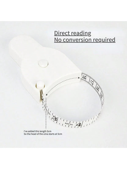 An Automatic Recovery Portable Self-Measuring Tape Measure, Professional Telescopic Waist Measuring Tape, Fitness Home Soft Leather Tape Measure, Metric British Double-Sided Double-Use, Mini Three-Cir