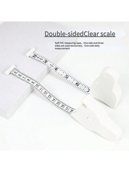 An Automatic Recovery Portable Self-Measuring Tape Measure, Professional Telescopic Waist Measuring Tape, Fitness Home Soft Leather Tape Measure, Metric British Double-Sided Double-Use, Mini Three-Cir