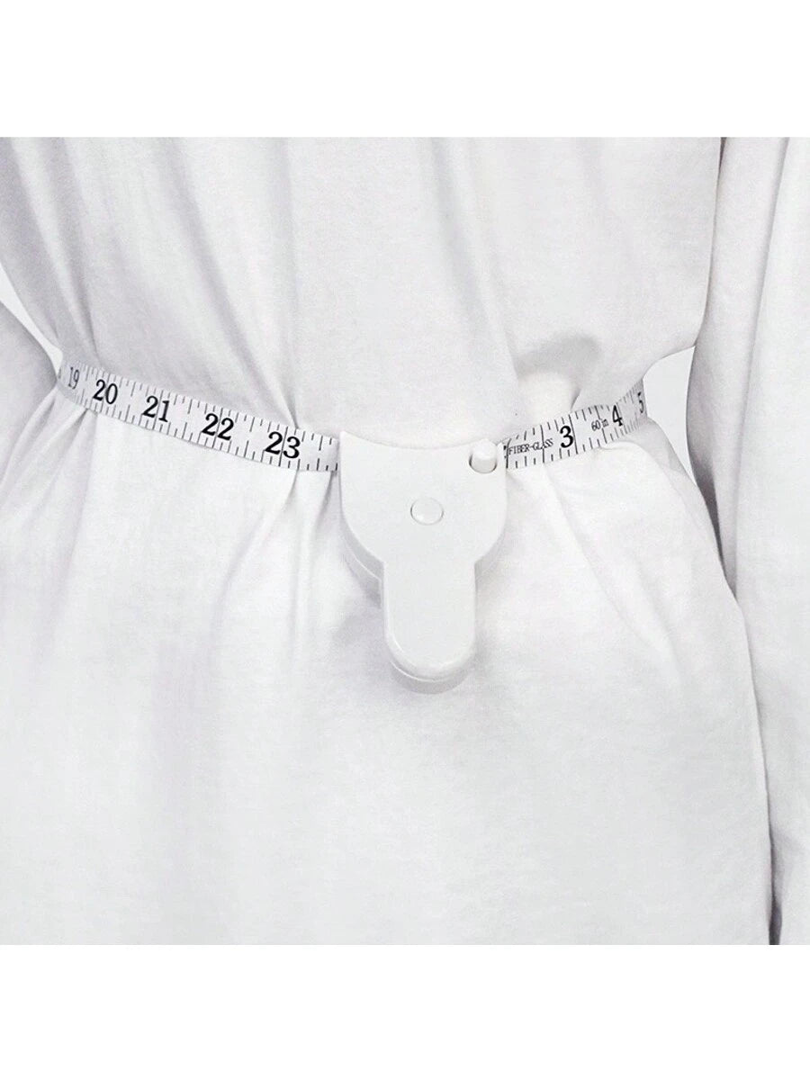 An Automatic Recovery Portable Self-Measuring Tape Measure, Professional Telescopic Waist Measuring Tape, Fitness Home Soft Leather Tape Measure, Metric British Double-Sided Double-Use, Mini Three-Cir