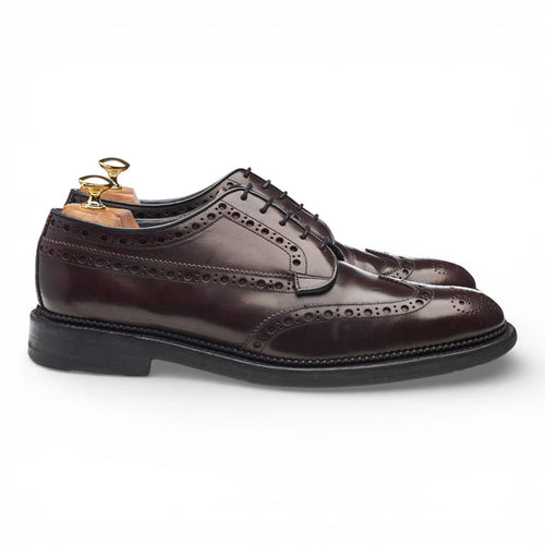 'Anderson' Burgundy Leather Derby Brogues UK 9.5 F