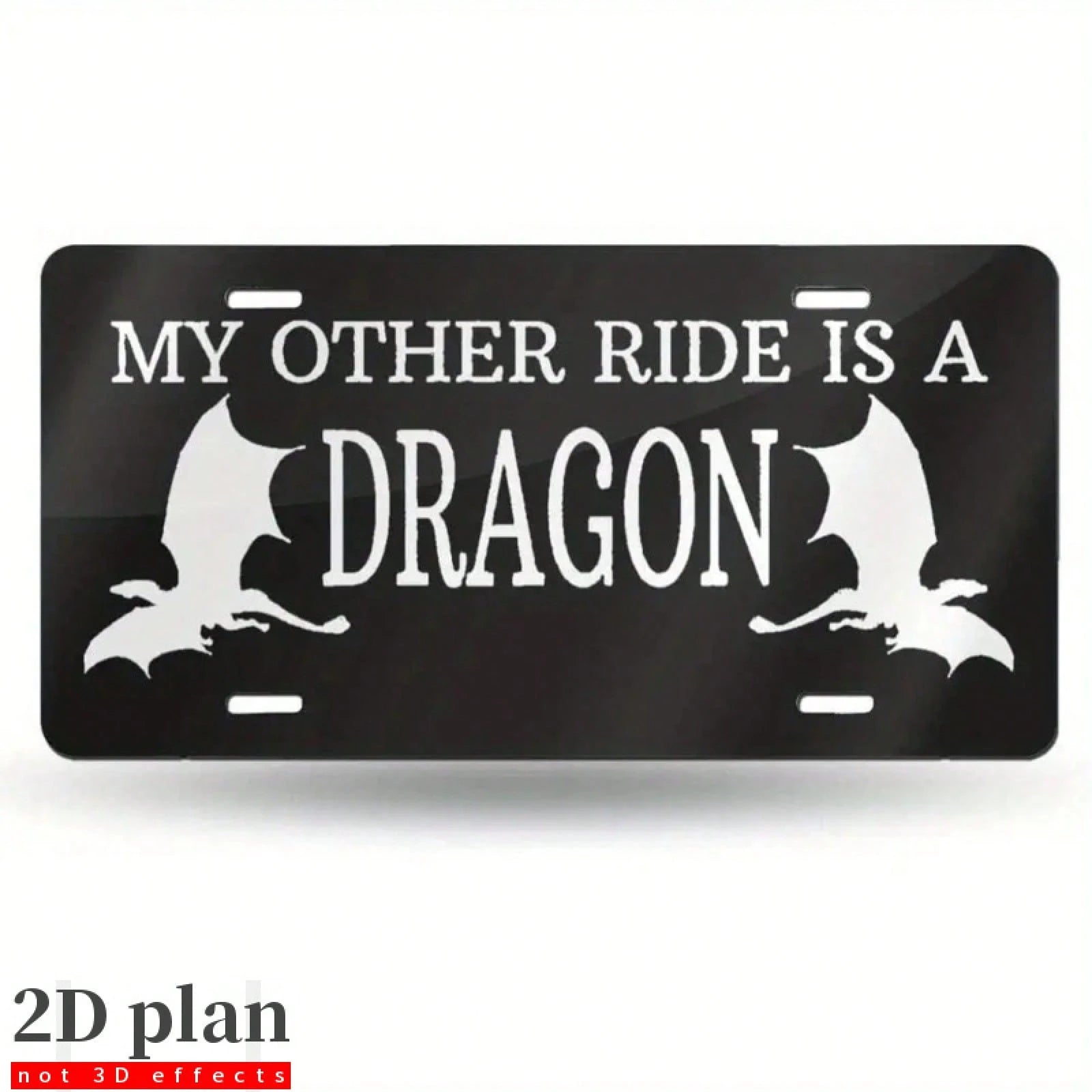 Another One Of My Dragon License Plate Protectors, Car Metal Decorative Pendants, Vehicle Decorations, Car Accessories, Stylish Car Accessories, Durable Frame, High-Quality Metal, Front Panel Frame, F