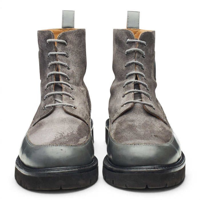 'Anton' Grey Suede Leather Boots UK 10 G