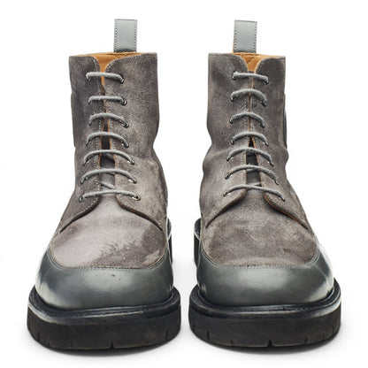 'Anton' Grey Suede Leather Boots UK 10 G