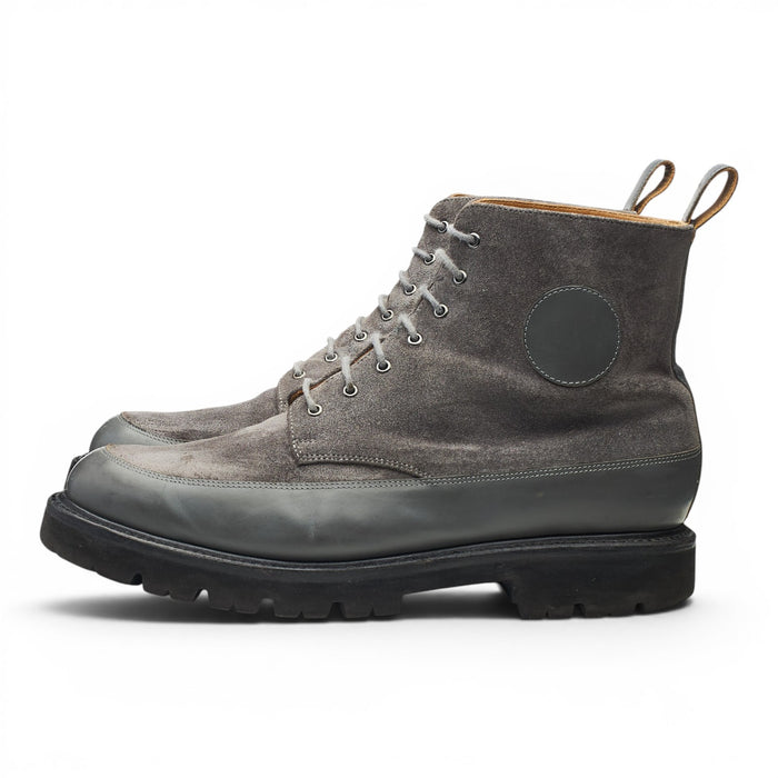 'Anton' Grey Suede Leather Boots UK 10 G