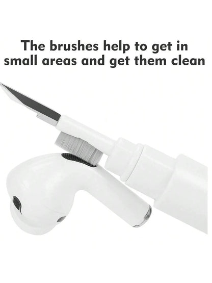Apple [1 Cleaner Pen And 3-Pairs Ear Tips] Replacement Ear Tips With Noise Reduction Hole Compatible With Airpods Pro And AirPods Pro 2nd Generation, 3-In-1 Cleaner Kit Compatible With Airpods 1 2 3 P
