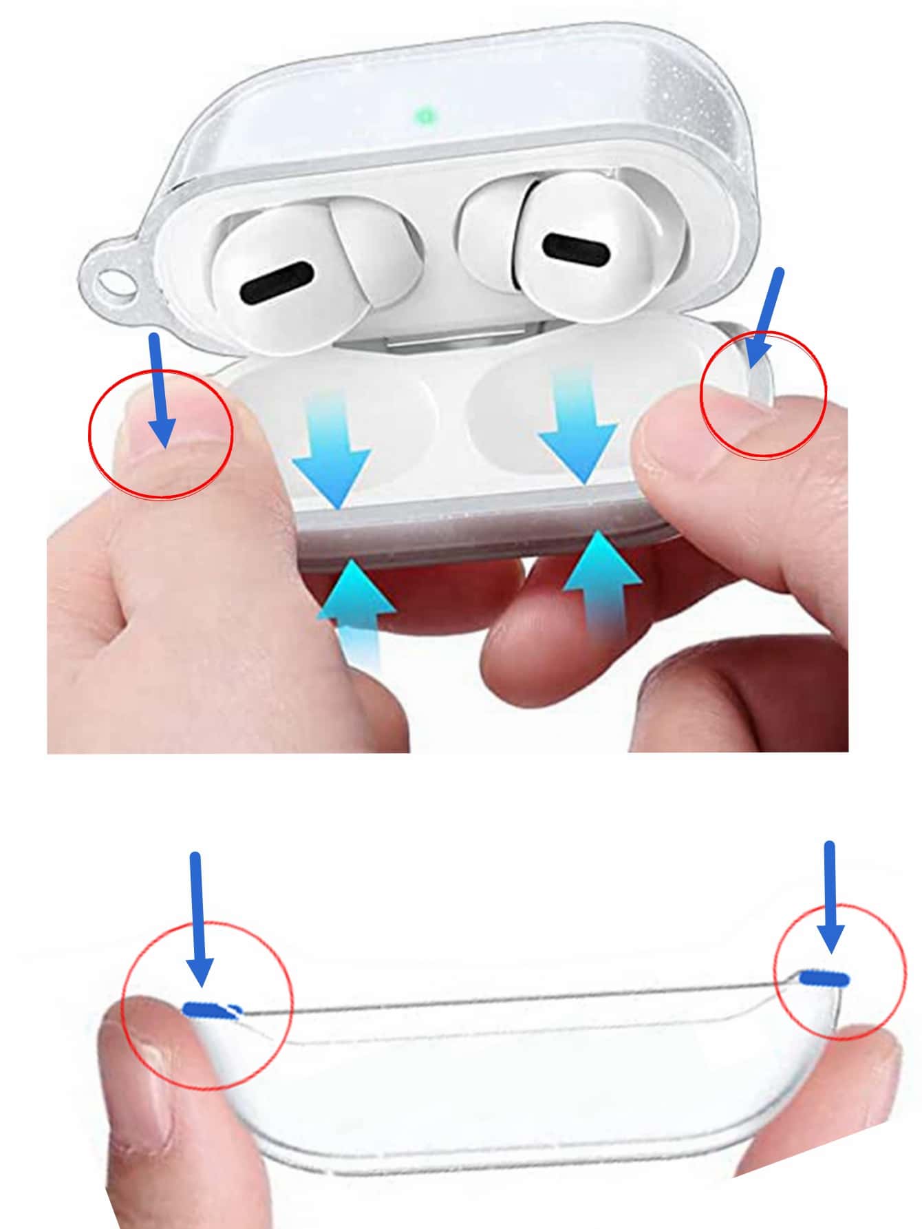 Apple Clear Earphone Case Compatible With Airpods1/2 AirPods Pro