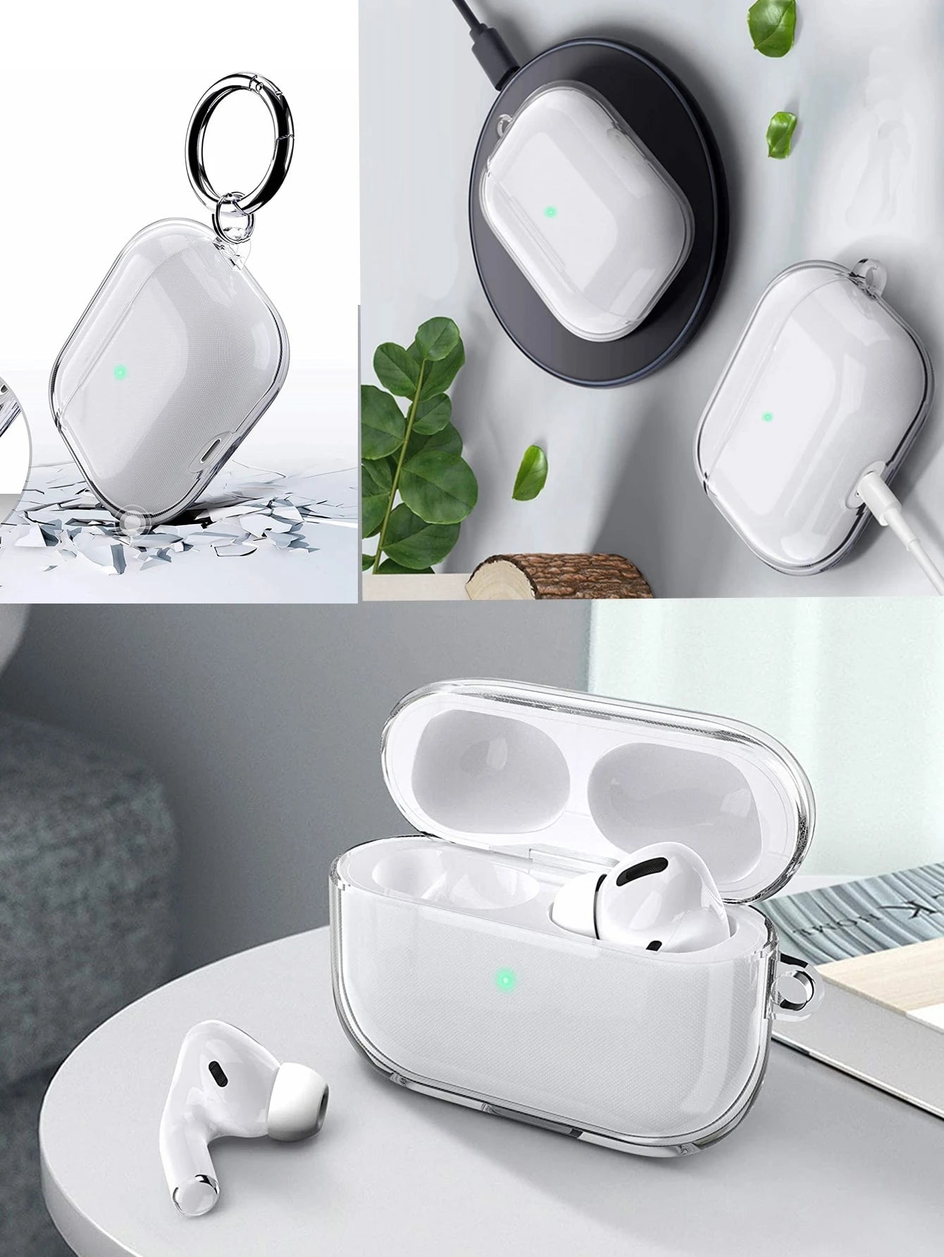 Apple Clear Earphone Case Compatible With Airpods1/2 AirPods Pro