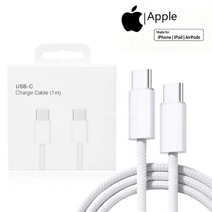 Apple USB-C Braided Charging Cable (1 Meter/2 Meter) Apple Genuine Charging Cable Apple Phone Original Charging Cable
