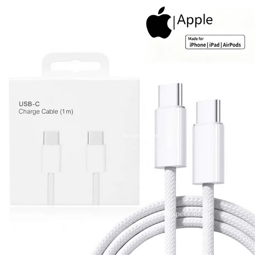 Apple USB-C Braided Charging Cable (1 Meter/2 Meter) Apple Genuine Charging Cable Apple Phone Original Charging Cable